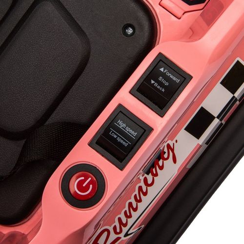 HOMCOM 6V Kids Bumper Car, 360-Degree Rotation Waltzer Car w/ 2 Speeds - Pink