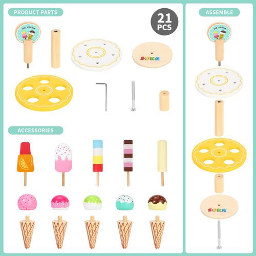 SOKA ICE CREAM STAND - 10PCS 1010105