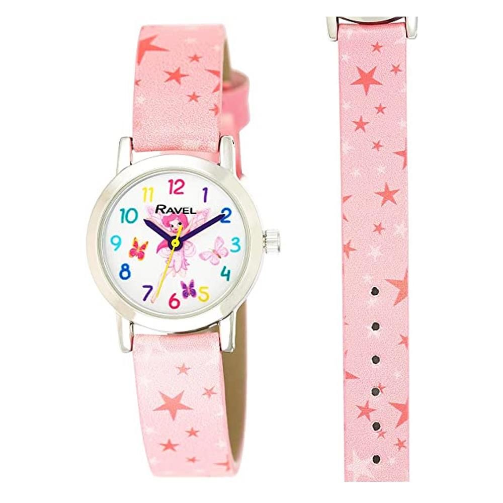 Ravel Children's Pink Stars Watch Gift for Kids