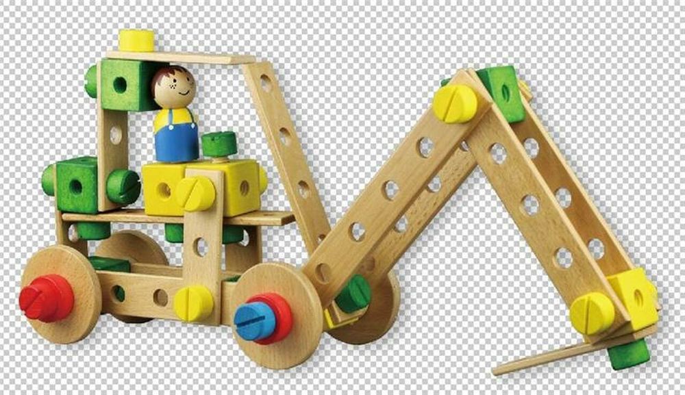 Lelin Wood Wooden Building Activity Toy For Kids Imagnation And Creativity Skill