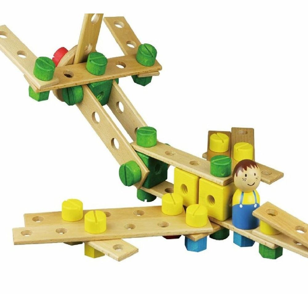 Lelin Wood Wooden Building Activity Toy For Kids Imagnation And Creativity Skill