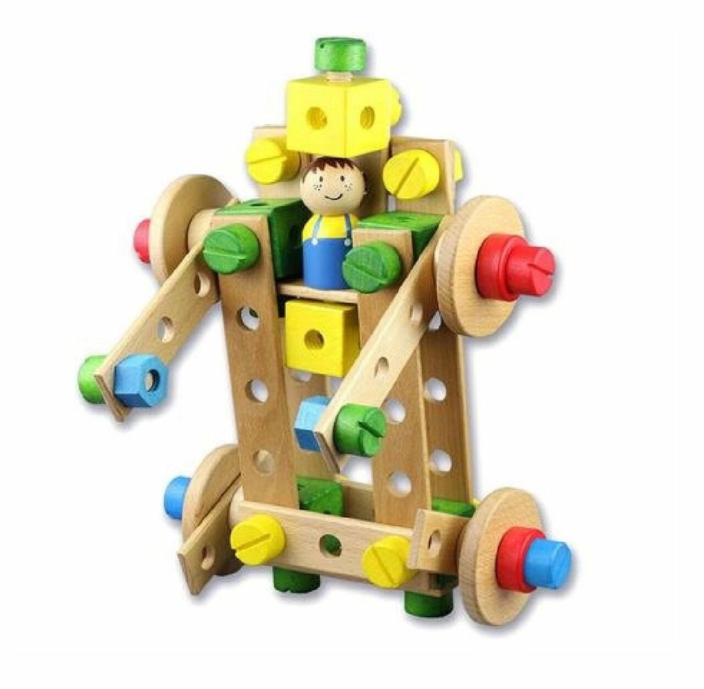 Lelin Wood Wooden Building Activity Toy For Kids Imagnation And Creativity Skill