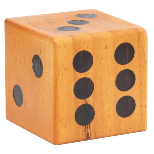 vidaXL Giant Yard Dice Set 6 pcs Solid Pinewood